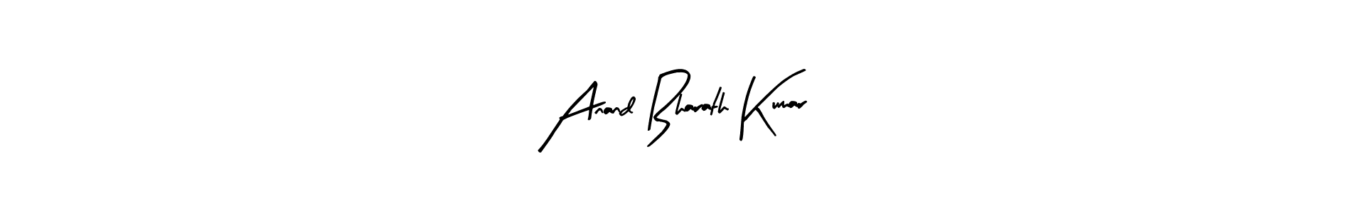 Use a signature maker to create a handwritten signature online. With this signature software, you can design (Arty Signature) your own signature for name Anand Bharath Kumar. Anand Bharath Kumar signature style 8 images and pictures png