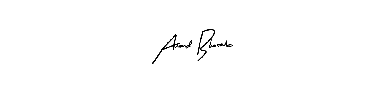 Design your own signature with our free online signature maker. With this signature software, you can create a handwritten (Arty Signature) signature for name Anand Bhosale. Anand Bhosale signature style 8 images and pictures png