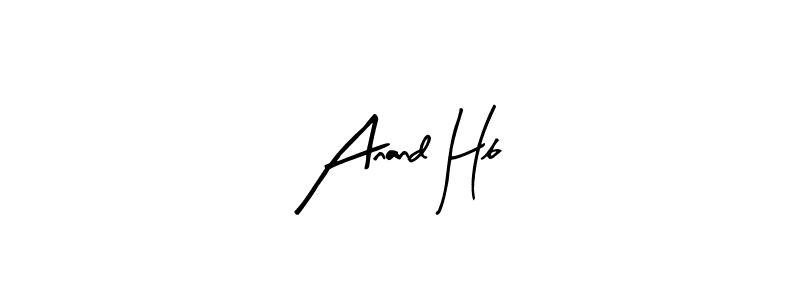 How to Draw Anand Hb signature style? Arty Signature is a latest design signature styles for name Anand Hb. Anand Hb signature style 8 images and pictures png
