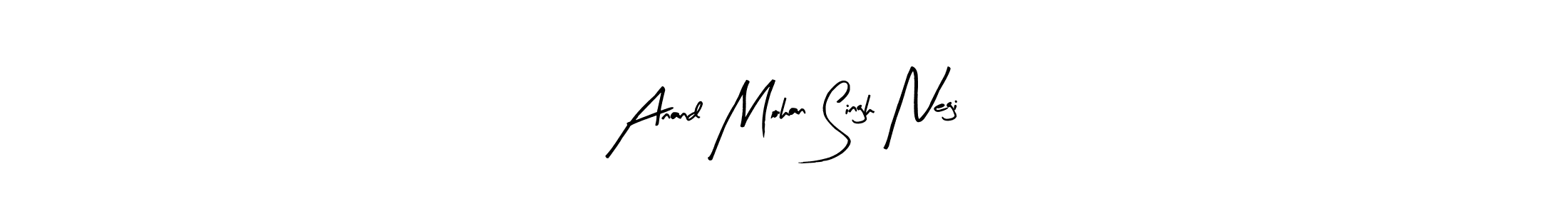 Similarly Arty Signature is the best handwritten signature design. Signature creator online .You can use it as an online autograph creator for name Anand Mohan Singh Negi. Anand Mohan Singh Negi signature style 8 images and pictures png