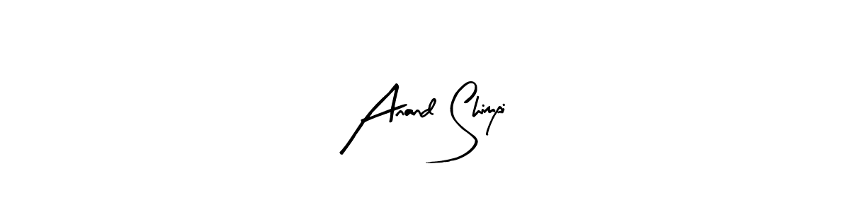 Make a beautiful signature design for name Anand Shimpi. Use this online signature maker to create a handwritten signature for free. Anand Shimpi signature style 8 images and pictures png