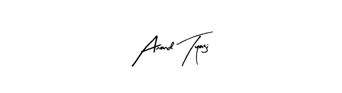Make a beautiful signature design for name Anand Tyagi. With this signature (Arty Signature) style, you can create a handwritten signature for free. Anand Tyagi signature style 8 images and pictures png