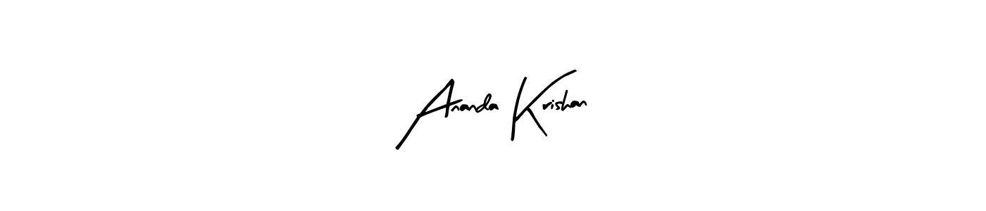 The best way (Arty Signature) to make a short signature is to pick only two or three words in your name. The name Ananda Krishan include a total of six letters. For converting this name. Ananda Krishan signature style 8 images and pictures png