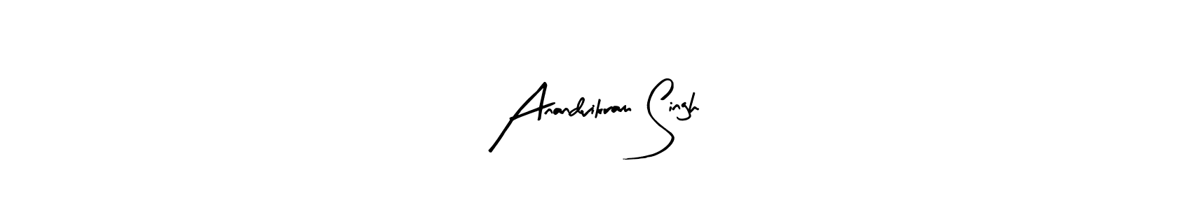 Create a beautiful signature design for name Anandvikram Singh. With this signature (Arty Signature) fonts, you can make a handwritten signature for free. Anandvikram Singh signature style 8 images and pictures png