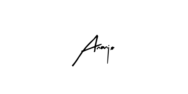 Design your own signature with our free online signature maker. With this signature software, you can create a handwritten (Arty Signature) signature for name Ananjo. Ananjo signature style 8 images and pictures png