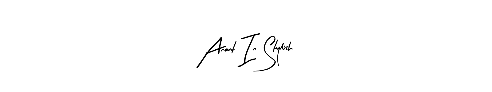 Design your own signature with our free online signature maker. With this signature software, you can create a handwritten (Arty Signature) signature for name Anant In Stylish. Anant In Stylish signature style 8 images and pictures png