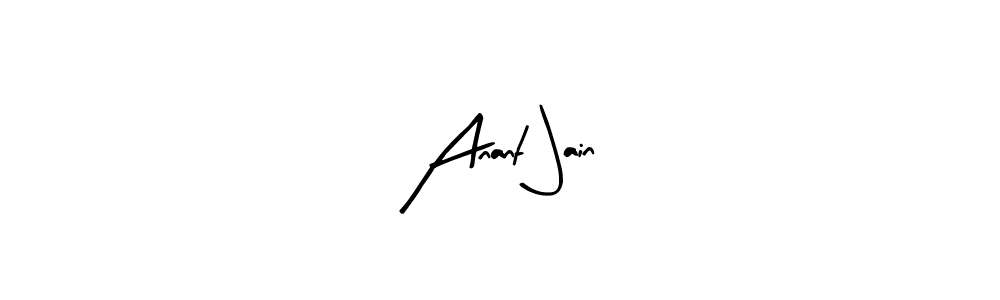 Create a beautiful signature design for name Anant Jain. With this signature (Arty Signature) fonts, you can make a handwritten signature for free. Anant Jain signature style 8 images and pictures png
