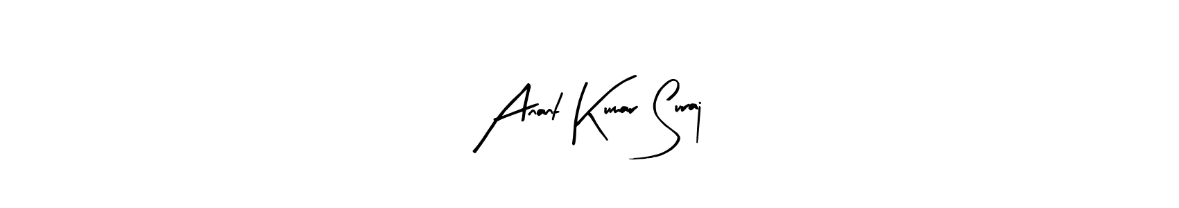 Also we have Anant Kumar Suraj name is the best signature style. Create professional handwritten signature collection using Arty Signature autograph style. Anant Kumar Suraj signature style 8 images and pictures png