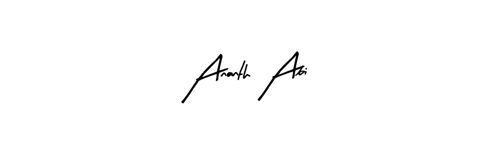 Design your own signature with our free online signature maker. With this signature software, you can create a handwritten (Arty Signature) signature for name Ananth Abi. Ananth Abi signature style 8 images and pictures png