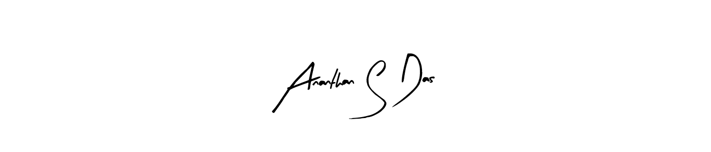 How to make Ananthan S Das signature? Arty Signature is a professional autograph style. Create handwritten signature for Ananthan S Das name. Ananthan S Das signature style 8 images and pictures png