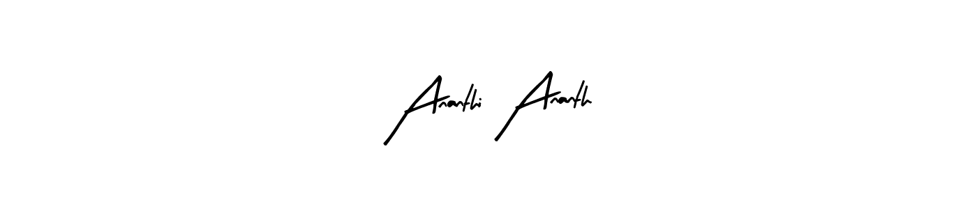 Make a beautiful signature design for name Ananthi Ananth. With this signature (Arty Signature) style, you can create a handwritten signature for free. Ananthi Ananth signature style 8 images and pictures png