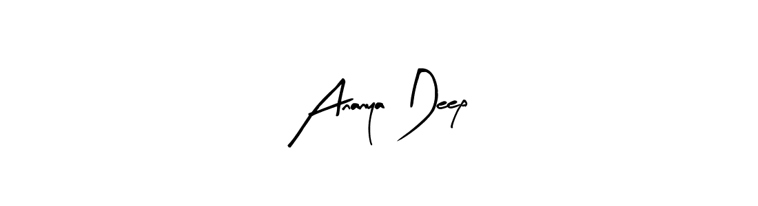 The best way (Arty Signature) to make a short signature is to pick only two or three words in your name. The name Ananya Deep include a total of six letters. For converting this name. Ananya Deep signature style 8 images and pictures png
