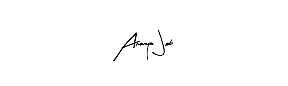 Make a beautiful signature design for name Ananya Job. Use this online signature maker to create a handwritten signature for free. Ananya Job signature style 8 images and pictures png