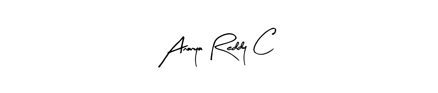 Create a beautiful signature design for name Ananya Reddy C. With this signature (Arty Signature) fonts, you can make a handwritten signature for free. Ananya Reddy C signature style 8 images and pictures png