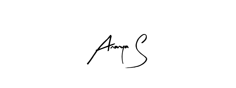 How to make Ananya S signature? Arty Signature is a professional autograph style. Create handwritten signature for Ananya S name. Ananya S signature style 8 images and pictures png