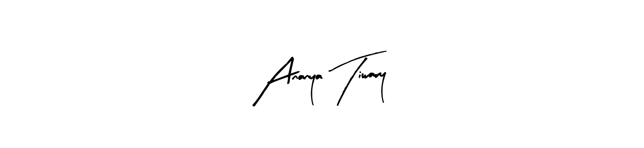 How to make Ananya Tiwary signature? Arty Signature is a professional autograph style. Create handwritten signature for Ananya Tiwary name. Ananya Tiwary signature style 8 images and pictures png