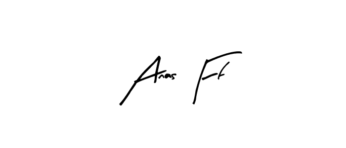 Design your own signature with our free online signature maker. With this signature software, you can create a handwritten (Arty Signature) signature for name Anas Ff. Anas Ff signature style 8 images and pictures png