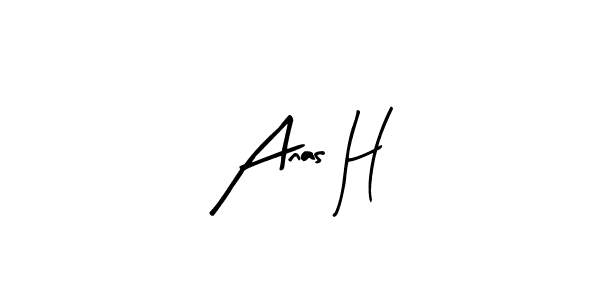How to make Anas H signature? Arty Signature is a professional autograph style. Create handwritten signature for Anas H name. Anas H signature style 8 images and pictures png