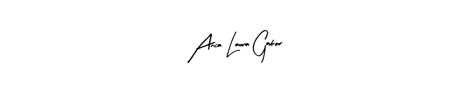 Create a beautiful signature design for name Anca Laura Gabor. With this signature (Arty Signature) fonts, you can make a handwritten signature for free. Anca Laura Gabor signature style 8 images and pictures png