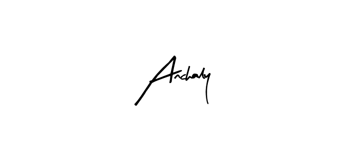 How to make Anchaly name signature. Use Arty Signature style for creating short signs online. This is the latest handwritten sign. Anchaly signature style 8 images and pictures png