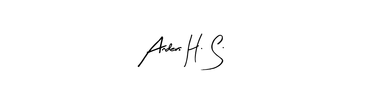 Similarly Arty Signature is the best handwritten signature design. Signature creator online .You can use it as an online autograph creator for name Anders H. S.. Anders H. S. signature style 8 images and pictures png