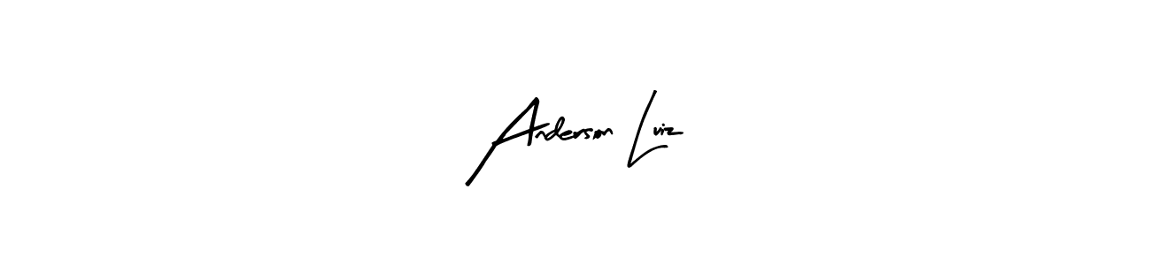 Similarly Arty Signature is the best handwritten signature design. Signature creator online .You can use it as an online autograph creator for name Anderson Luiz. Anderson Luiz signature style 8 images and pictures png