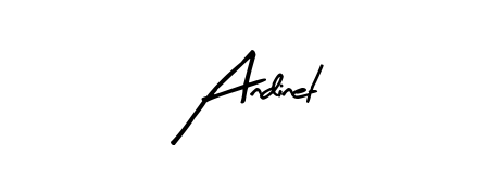 Generate high-definition signature styles for Andinet. The Arty Signature typeface ensures crisp legibility and sophisticated design. Andinet signature style 8 images and pictures png