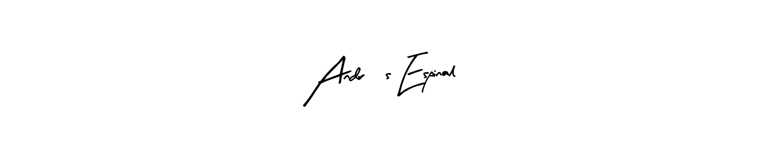 The best way (Arty Signature) to make a short signature is to pick only two or three words in your name. The name Andrés Espinal include a total of six letters. For converting this name. Andrés Espinal signature style 8 images and pictures png