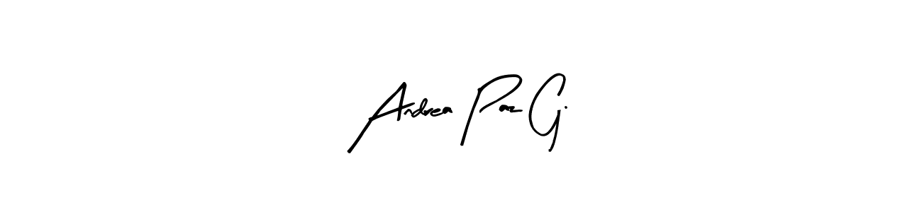 Design your own signature with our free online signature maker. With this signature software, you can create a handwritten (Arty Signature) signature for name Andrea Paz G.. Andrea Paz G. signature style 8 images and pictures png