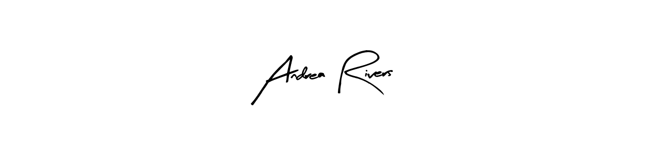 How to make Andrea Rivers name signature. Use Arty Signature style for creating short signs online. This is the latest handwritten sign. Andrea Rivers signature style 8 images and pictures png