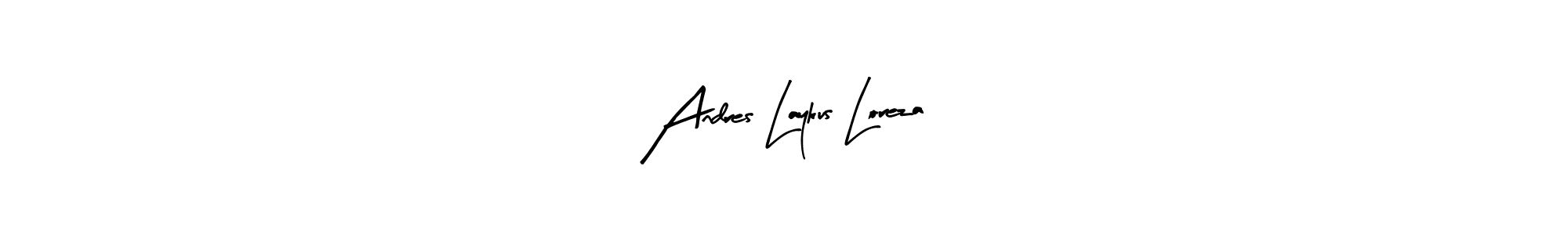 Design your own signature with our free online signature maker. With this signature software, you can create a handwritten (Arty Signature) signature for name Andres Laykus Loreza. Andres Laykus Loreza signature style 8 images and pictures png