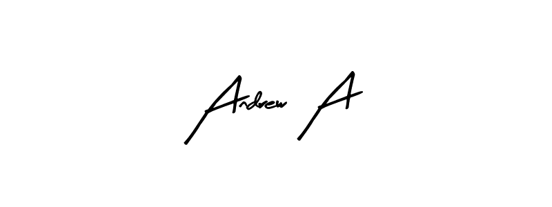 The best way (Arty Signature) to make a short signature is to pick only two or three words in your name. The name Andrew A include a total of six letters. For converting this name. Andrew A signature style 8 images and pictures png