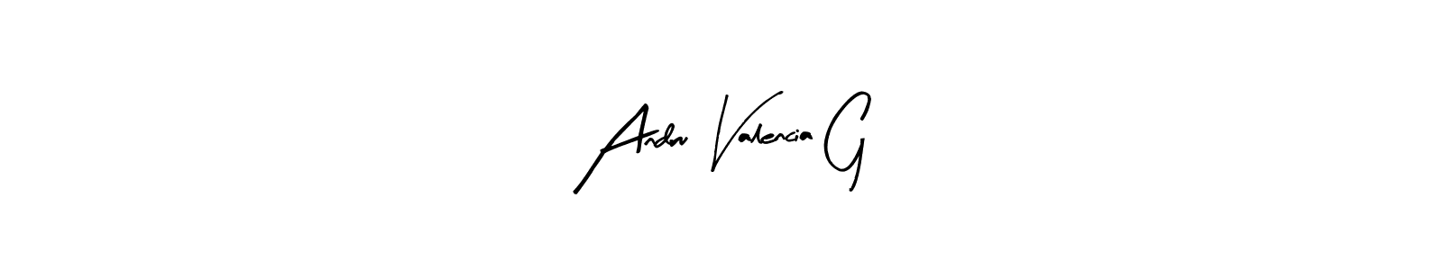 Also we have Andru Valencia G name is the best signature style. Create professional handwritten signature collection using Arty Signature autograph style. Andru Valencia G signature style 8 images and pictures png