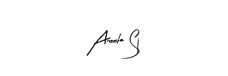 Aneeta Sj stylish signature style. Best Handwritten Sign (Arty Signature) for my name. Handwritten Signature Collection Ideas for my name Aneeta Sj. Aneeta Sj signature style 8 images and pictures png