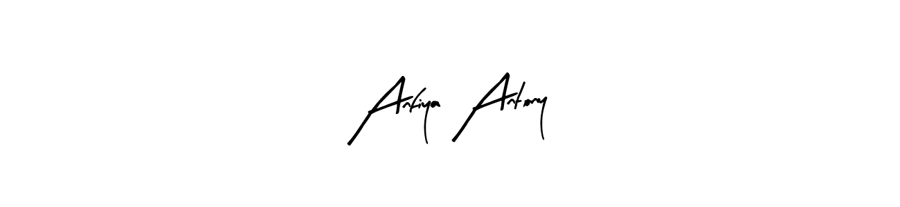 Make a short Anfiya Antony signature style. Manage your documents anywhere anytime using Arty Signature. Create and add eSignatures, submit forms, share and send files easily. Anfiya Antony signature style 8 images and pictures png