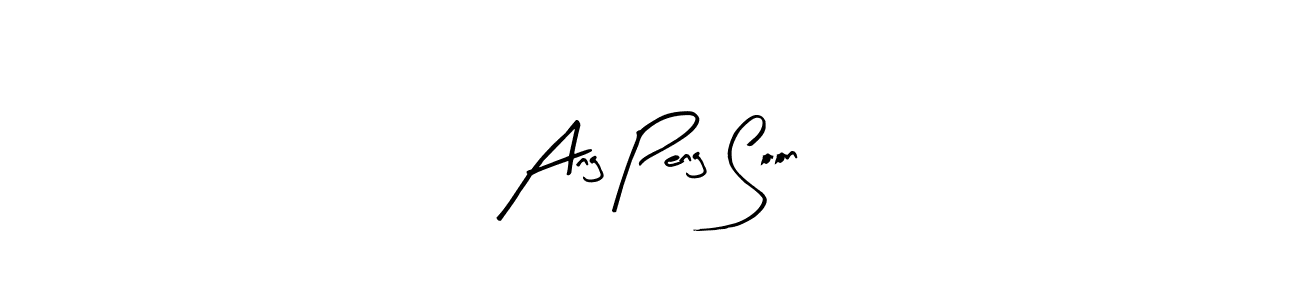 It looks lik you need a new signature style for name Ang Peng Soon. Design unique handwritten (Arty Signature) signature with our free signature maker in just a few clicks. Ang Peng Soon signature style 8 images and pictures png