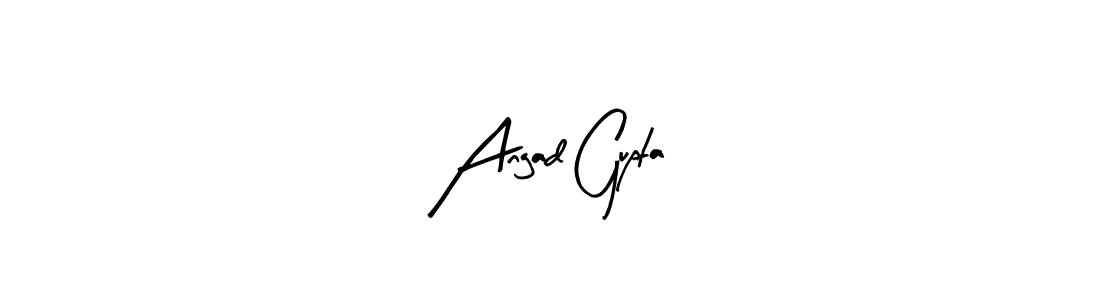 How to make Angad Gupta signature? Arty Signature is a professional autograph style. Create handwritten signature for Angad Gupta name. Angad Gupta signature style 8 images and pictures png