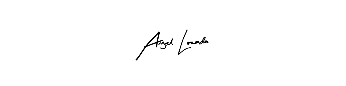 Design your own signature with our free online signature maker. With this signature software, you can create a handwritten (Arty Signature) signature for name Angel Lozada. Angel Lozada signature style 8 images and pictures png