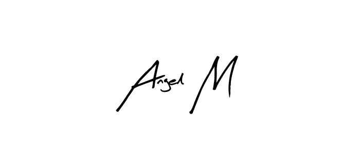 Make a beautiful signature design for name Angel M. Use this online signature maker to create a handwritten signature for free. Angel M signature style 8 images and pictures png