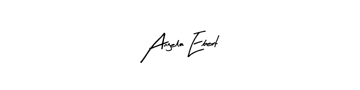 Arty Signature is a professional signature style that is perfect for those who want to add a touch of class to their signature. It is also a great choice for those who want to make their signature more unique. Get Angela Ebert name to fancy signature for free. Angela Ebert signature style 8 images and pictures png