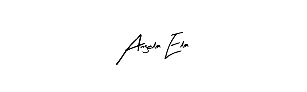 Create a beautiful signature design for name Angela Ela. With this signature (Arty Signature) fonts, you can make a handwritten signature for free. Angela Ela signature style 8 images and pictures png