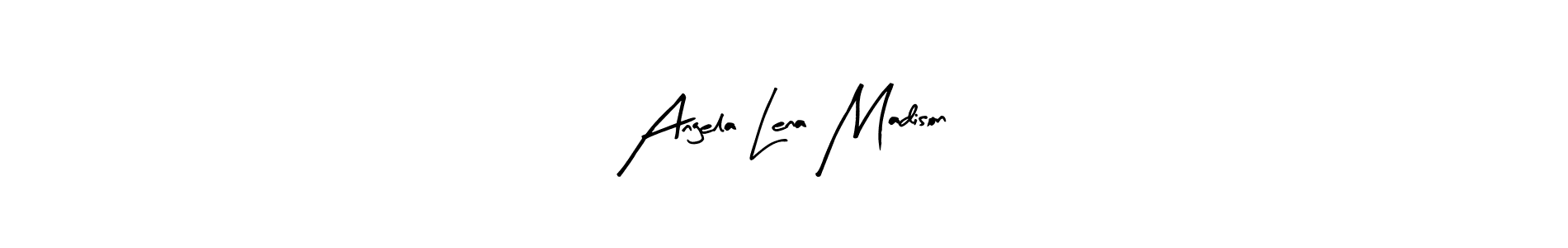 Arty Signature is a professional signature style that is perfect for those who want to add a touch of class to their signature. It is also a great choice for those who want to make their signature more unique. Get Angela Lena Madison name to fancy signature for free. Angela Lena Madison signature style 8 images and pictures png