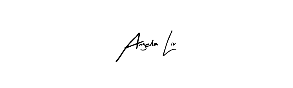 Arty Signature is a professional signature style that is perfect for those who want to add a touch of class to their signature. It is also a great choice for those who want to make their signature more unique. Get Angela Liu name to fancy signature for free. Angela Liu signature style 8 images and pictures png