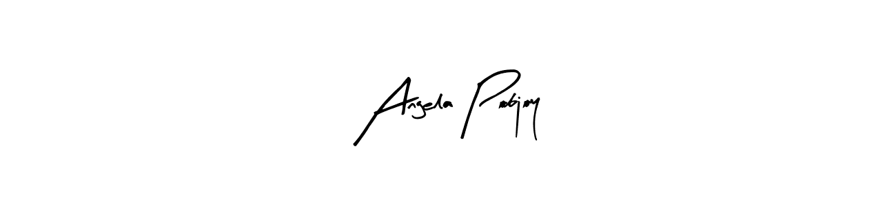 Also we have Angela Pobjoy name is the best signature style. Create professional handwritten signature collection using Arty Signature autograph style. Angela Pobjoy signature style 8 images and pictures png