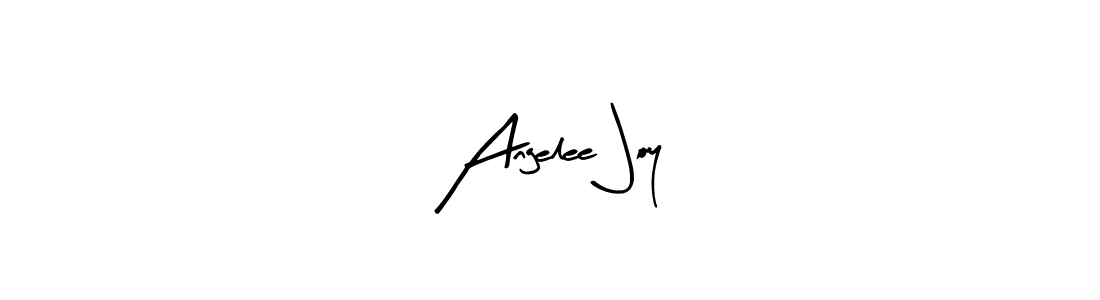 Arty Signature is a professional signature style that is perfect for those who want to add a touch of class to their signature. It is also a great choice for those who want to make their signature more unique. Get Angelee Joy name to fancy signature for free. Angelee Joy signature style 8 images and pictures png