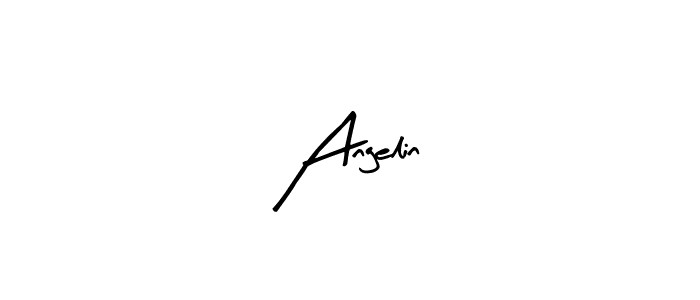 Arty Signature is a professional signature style that is perfect for those who want to add a touch of class to their signature. It is also a great choice for those who want to make their signature more unique. Get Angelin name to fancy signature for free. Angelin signature style 8 images and pictures png