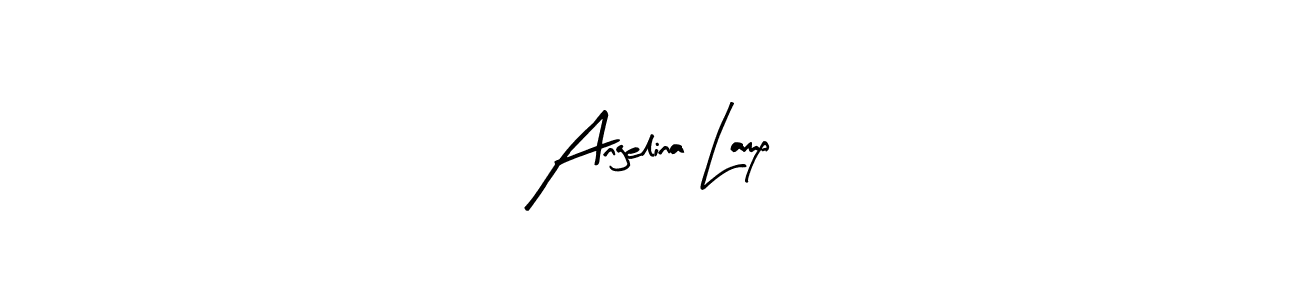 Use a signature maker to create a handwritten signature online. With this signature software, you can design (Arty Signature) your own signature for name Angelina Lamp. Angelina Lamp signature style 8 images and pictures png