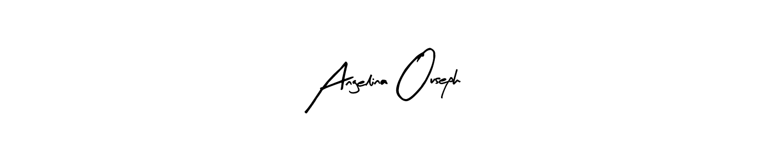 See photos of Angelina Ouseph official signature by Spectra . Check more albums & portfolios. Read reviews & check more about Arty Signature font. Angelina Ouseph signature style 8 images and pictures png