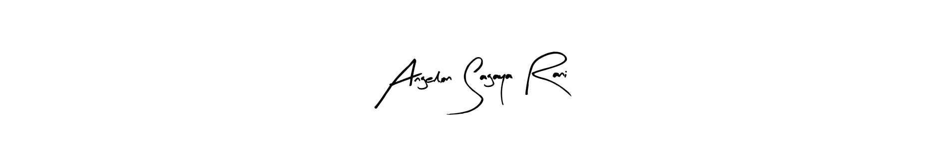 Design your own signature with our free online signature maker. With this signature software, you can create a handwritten (Arty Signature) signature for name Angelon Sagaya Rani. Angelon Sagaya Rani signature style 8 images and pictures png