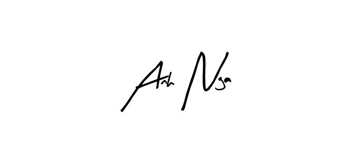 Best and Professional Signature Style for Anh Nga. Arty Signature Best Signature Style Collection. Anh Nga signature style 8 images and pictures png